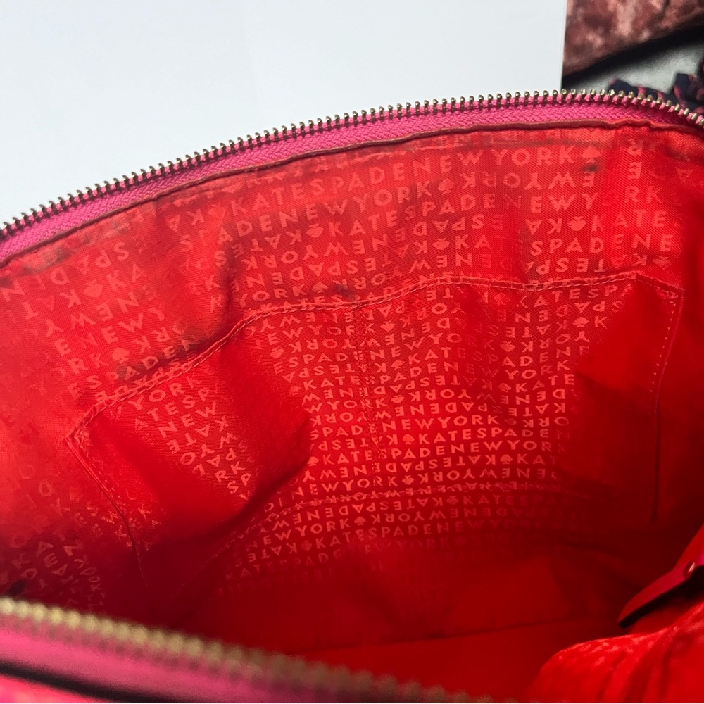 kate spade Hot Pink Leather Crossbody Satchel - Picture 10 of 16